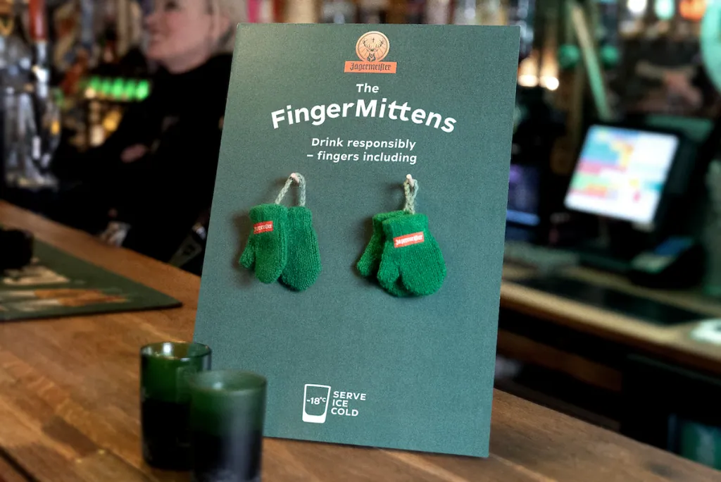 Tiny Mittens. Ice-Cold Shots. One Brand's Strange New Rule. - detail